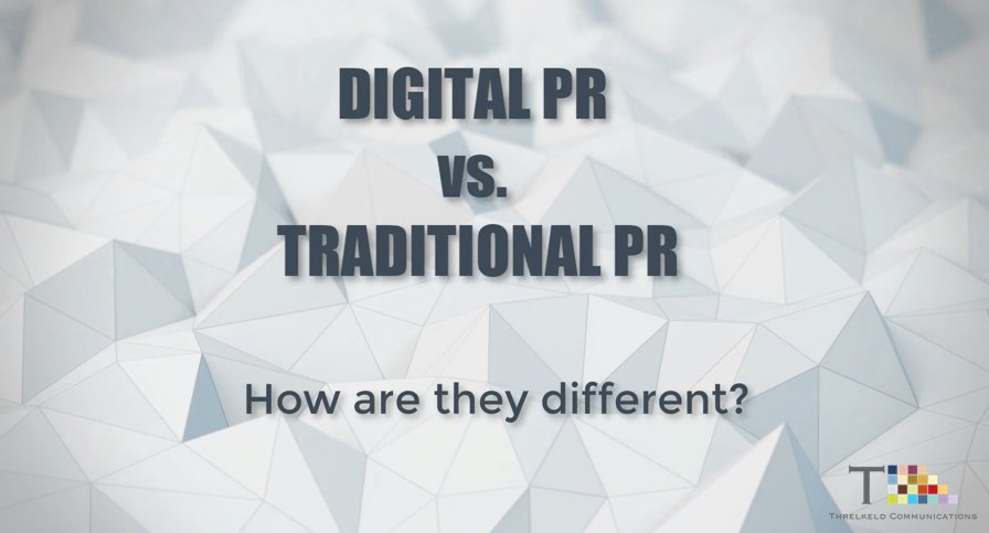 billth's tweet image. What's the difference between Digital PR and Traditional PR? This new video explains some of the key differences. wi.st/2zLgtkc
