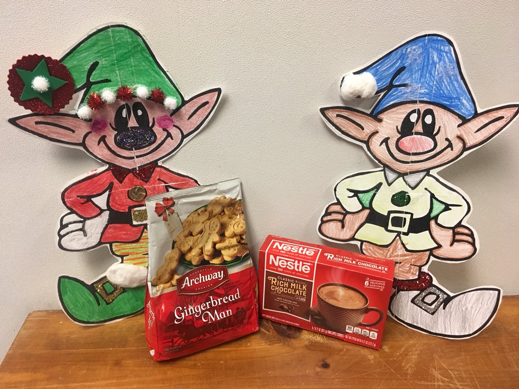 hancockkinder's tweet photo. Hancock &amp; Allen’s elves enjoying cookies &amp; cocoa. Remember Cookies &amp; Pajama Palooza tomorrow at 6 pm @BBESPTO @bearbranchelem https://t.co/x4zWoIixKX