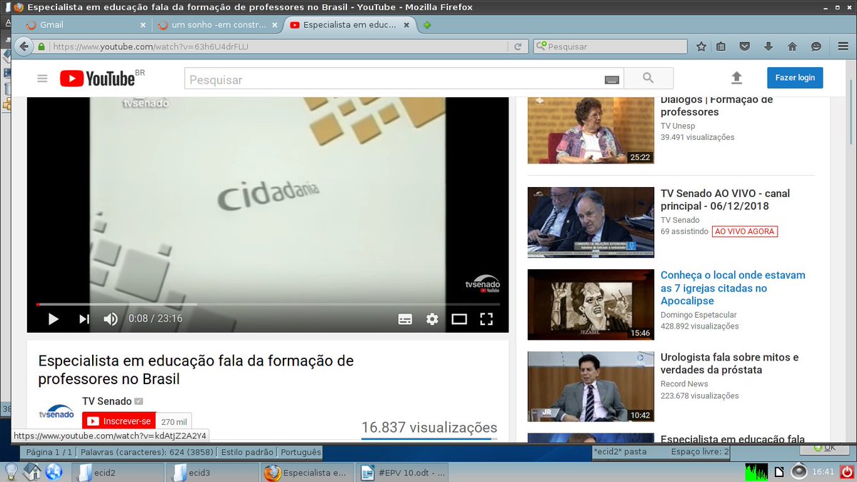DouglasTheFlash's tweet photo. #TodosPelaEducacao #TvSenado #ProgramaCidadania #EPV #EscolasPublicasDeVerdade #EscolasMelhoresEmTodosOsSentidos #PriscilaCruz
https://t.co/TrdvDovrZo
Especialista em educação fala da formação de professores no Brasil
#Obrigado @NunciosIdeias @BlackVideoSP @BonsaieArte https://t.co/Edcj4MXYEa