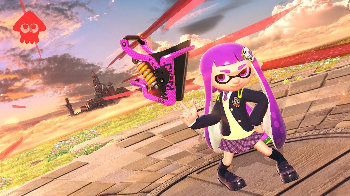 あれっくす イカガールの制服がめちゃくちゃかわいい スマブラsp Smashbrossp Nintendoswitch