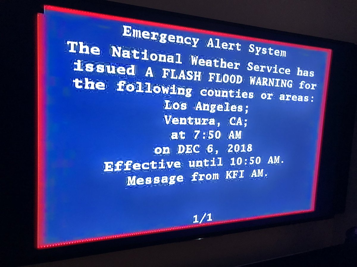 BillNye's tweet photo. Watching the news this AM — news anchor's voice was replaced with a grating siren, and this alert comes on the screen. Srsly, let's take climate change seriously. Clean water. Renewable electricity. Access to global information. We can change the world. Be safe out there. https://t.co/vuDGHfveLe
