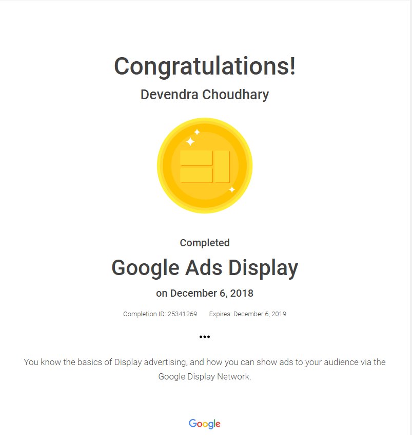 Reston, Virginia Firm Certified in Google AdWords Display Network