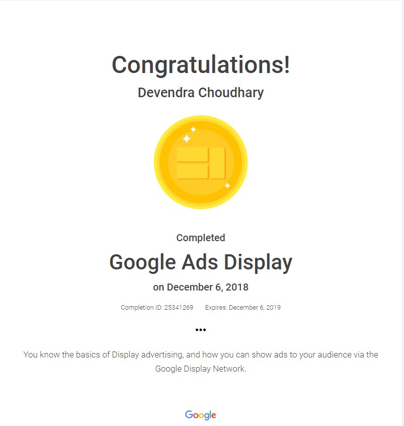 Google ads certification