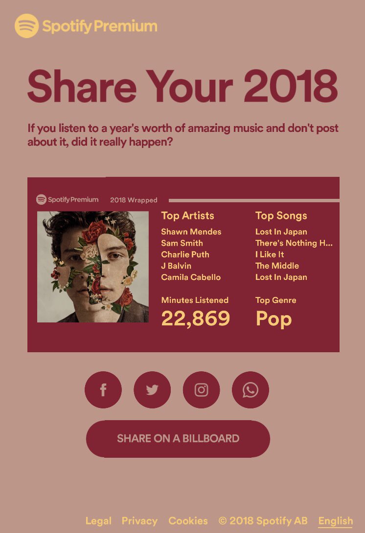 gchang92's tweet photo. I’d further like to appreciate the fact that Lost In Japan shows up twice on my list? @ShawnMendes https://t.co/5hAvPQeTWb