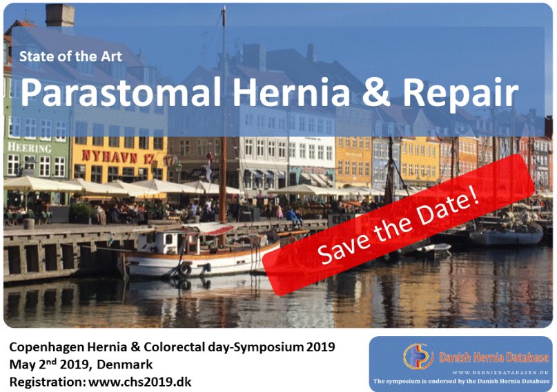 Danish Hernia (@danishhernia) on Twitter photo Will we see you in May in Copenhagen? #herniaSurgery #HerniaFriends #stoma
chs2019.dk <a href="/eurohernias/">European Hernia Society</a> @AmericasHernia Will we see you in May in Copenhagen? #herniaSurgery #HerniaFriends #stoma
chs2019.dk <a href="/eurohernias/">European Hernia Society</a> @AmericasHernia