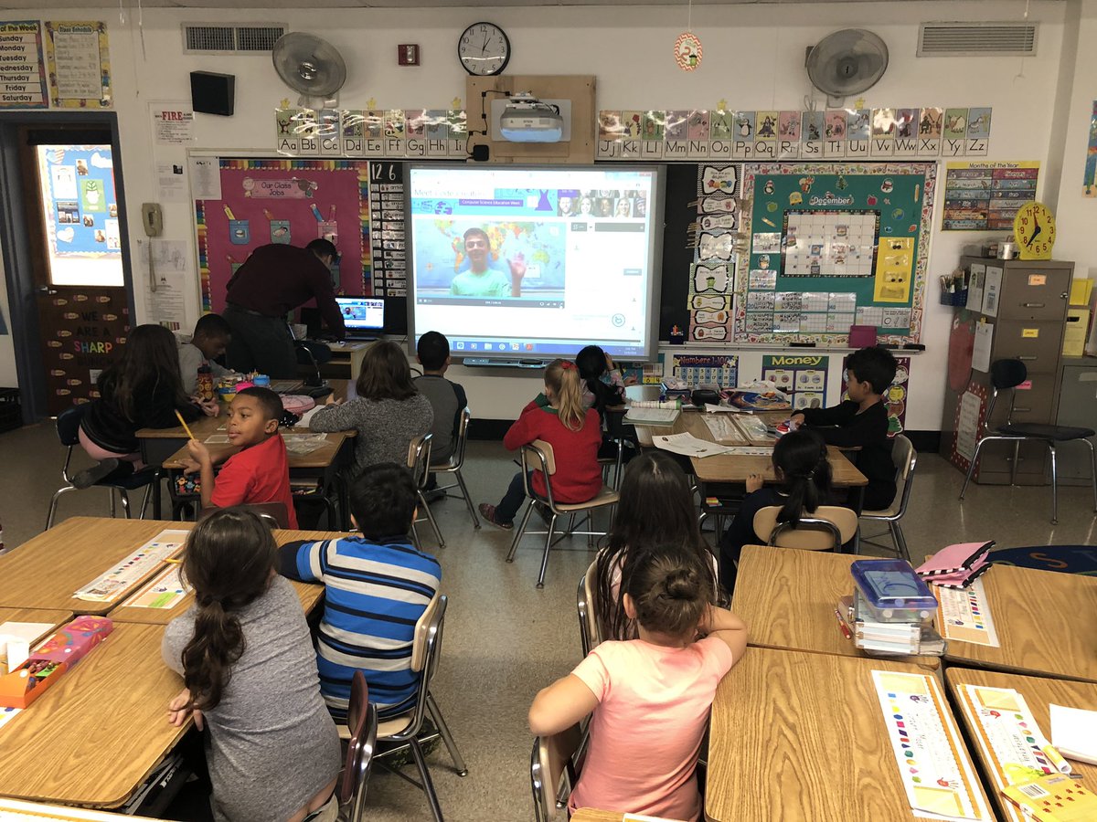 MrYanuzzelli's tweet photo. Watched Virtual Event: MEET CODE CREATORS | ANIMATION:  How Computer Science Powers Movies with @MrsYanuzzelli 2nd grade today.  They were amazed by the hours of program and code it takes to make 1 second of video.  #MicrosoftEdu  #CSEdweek #HourofCode #EdTechOB #Pixar https://t.co/iZozzO2XKJ