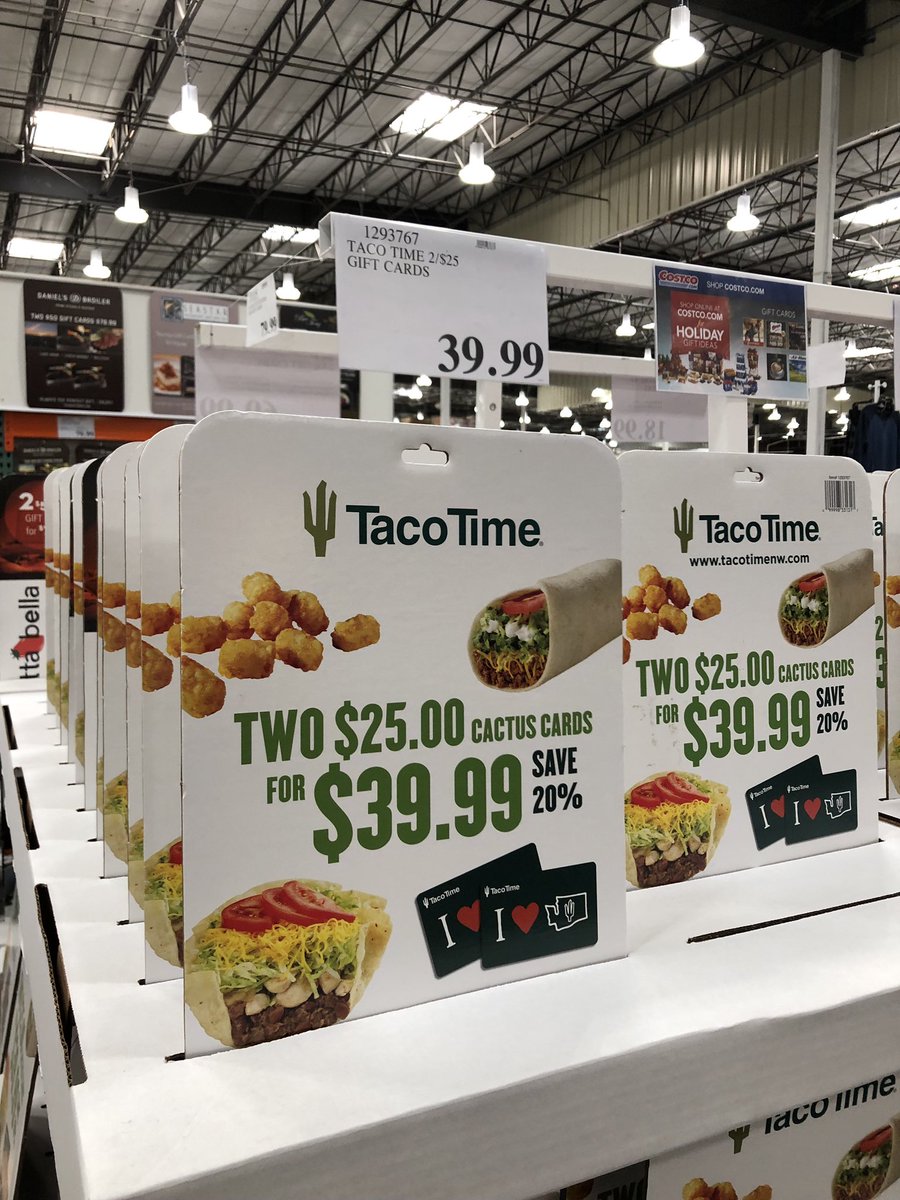 Randay206's tweet photo. ‘Tis the season to invest in my @TacoTimeNW future. 💸💸💸 @talkintacotime #costcotime https://t.co/KWcNDIz5Bi