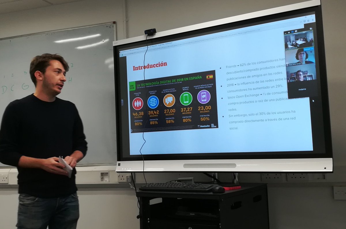 i_lernin's tweet image. #CulturaTándem goes intercontinental. Our   #InterculturalExchange virtual tandems of students presented their joint research simultaneously to peers in  London &amp;amp; Munich. Pilar Salamanca, listened from New York. #BreakingBarriers @regentsuni @SDI_Muenchen @RegentsRILC