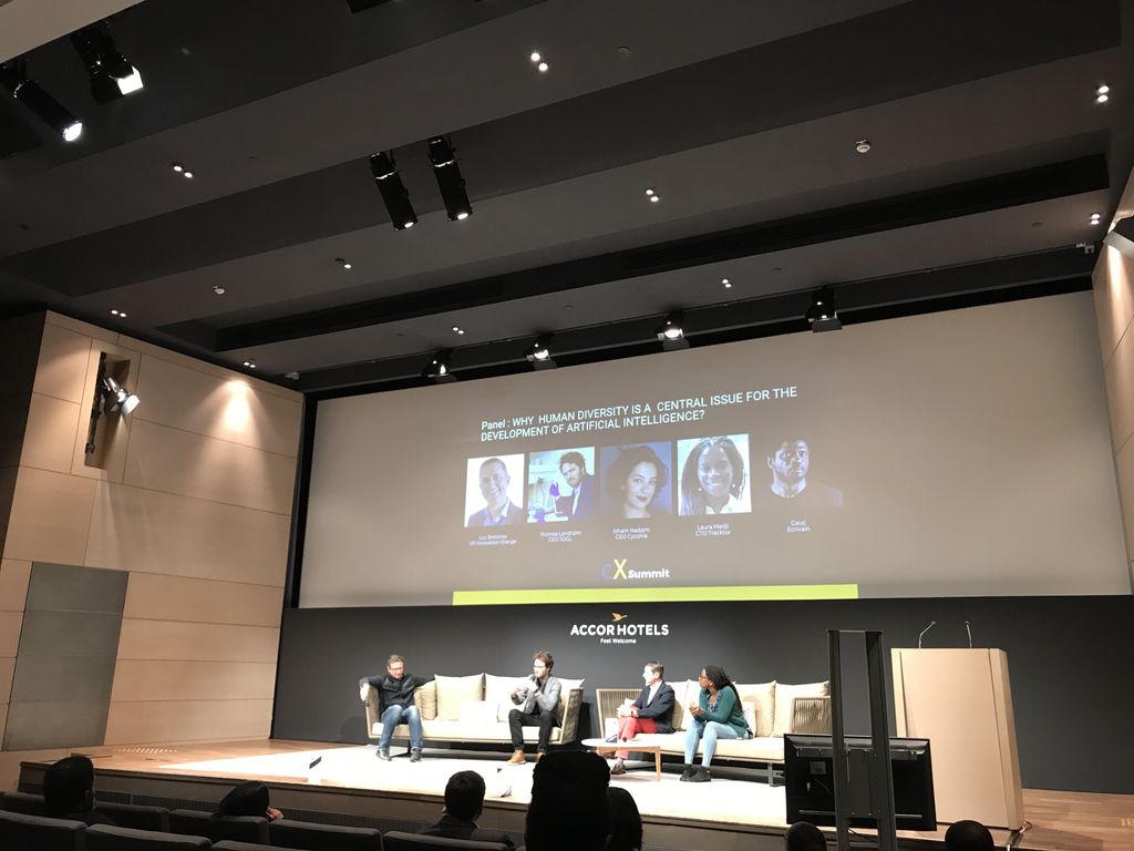 connectxglobal's tweet photo. « The future of #UX is #AI and the future of apps is no app but artificial intelligence is a chance for children and disabled people to communicate and find infos» @bretones @connectxglobal #coxsummit https://t.co/1qWZdmURhq