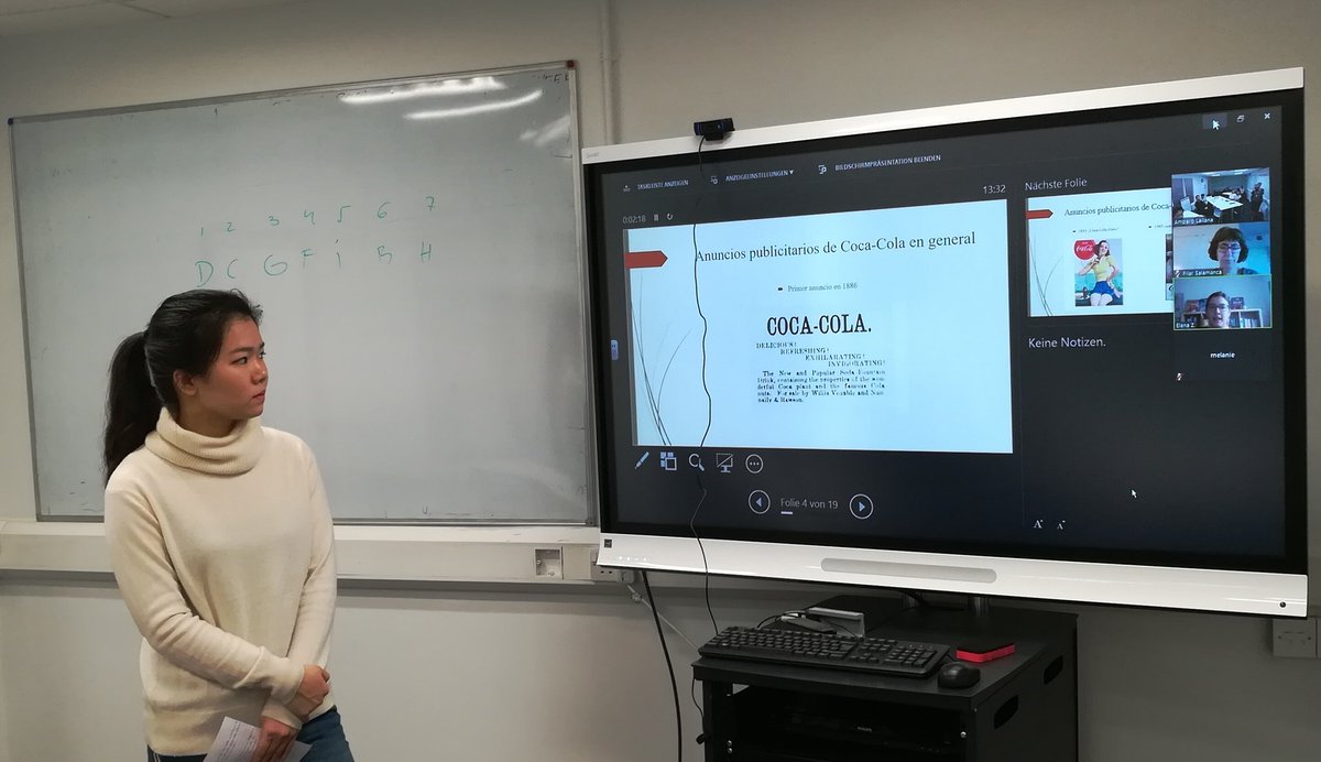 i_lernin's tweet image. #CulturaTándem goes intercontinental. Our   #InterculturalExchange virtual tandems of students presented their joint research simultaneously to peers in  London &amp;amp; Munich. Pilar Salamanca, listened from New York. #BreakingBarriers @regentsuni @SDI_Muenchen @RegentsRILC