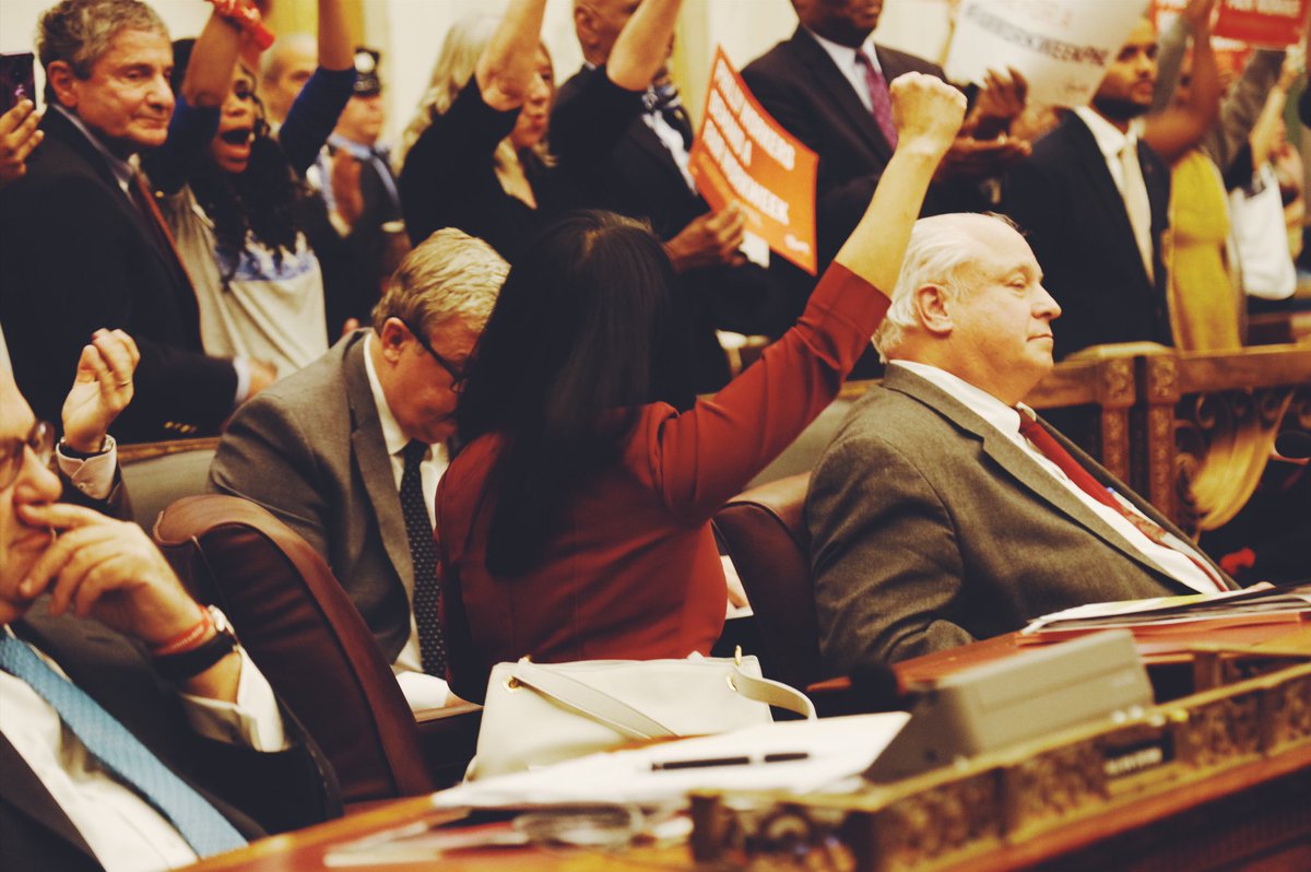 HelenGymAtLarge's tweet photo. Philadelphia, we have a Fair Workweek. #FairWorkWeekPHL https://t.co/QEl7NKzVvg