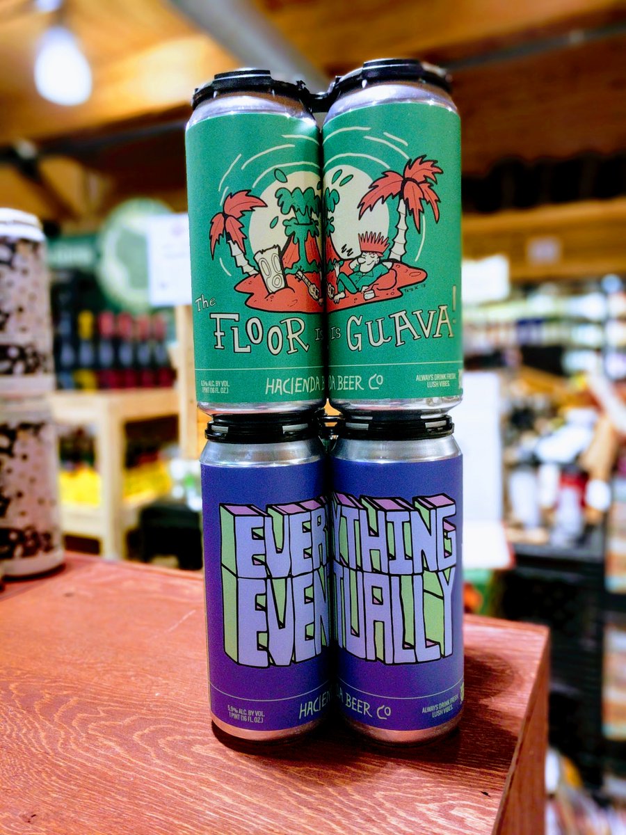 brennans_beer's tweet photo. Something special from #DoorCounty. @HaciendaBeerCo #EverythingEventually & #TheFloorIsGuava! Limited run, get em while you can https://t.co/T6OZT3Mqj1