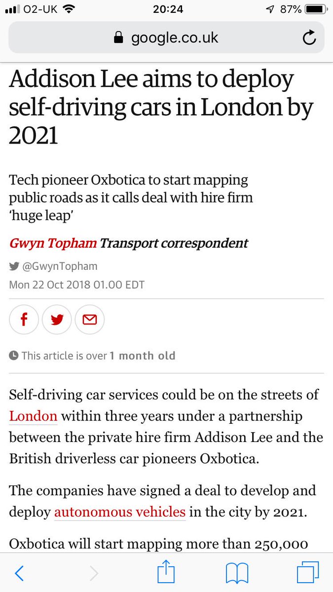 tommylewis92's tweet photo. Autonomous cars are the future of travel around London.....lets hope they’re not on the #02network https://t.co/GaBWpiRJIr