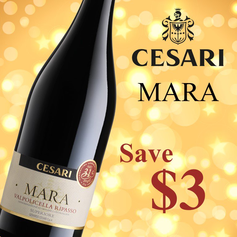 ProfileWineGrp's tweet photo. Have a fulfilling holiday experience without breaking the bank!
 Save $3.00 on Cesari Mara Valpolicella Ripasso, $16.95 from $19.95
@LCBO @GerardoCesari_ https://t.co/J29IdigXMU