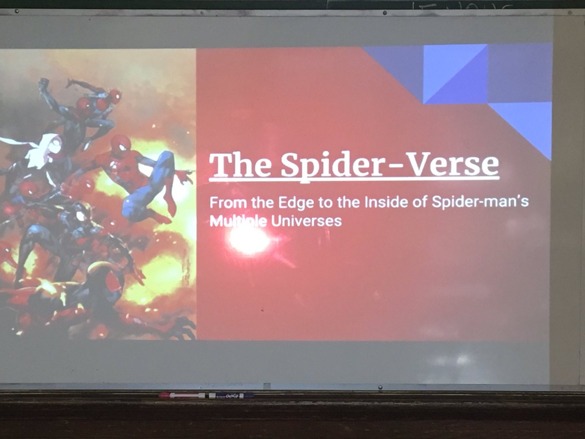 TCHSComicClub's tweet photo. “With great club meetings comes a great responsibility to have a great presentation and great prizes.” ~ Spider-man, or was it Uncle Ben? (I’m paraphrasing of course) #tchscbmc #withgreatpowercomesgreatresponsibility #IntotheSpiderVerse https://t.co/ZcG8mASBRx