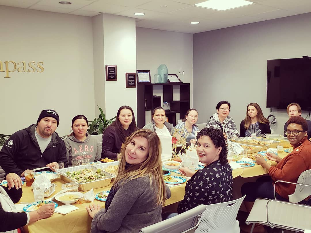 CompassFurnApts's tweet photo. Our Stamford Crew always knows how to put on a good food display... especially for the holidays! Take a peak at their Festivus celebration and grab bag fun today! #holidays #festivus #companyculture #CompassCrew https://t.co/zJGfrFlP1B