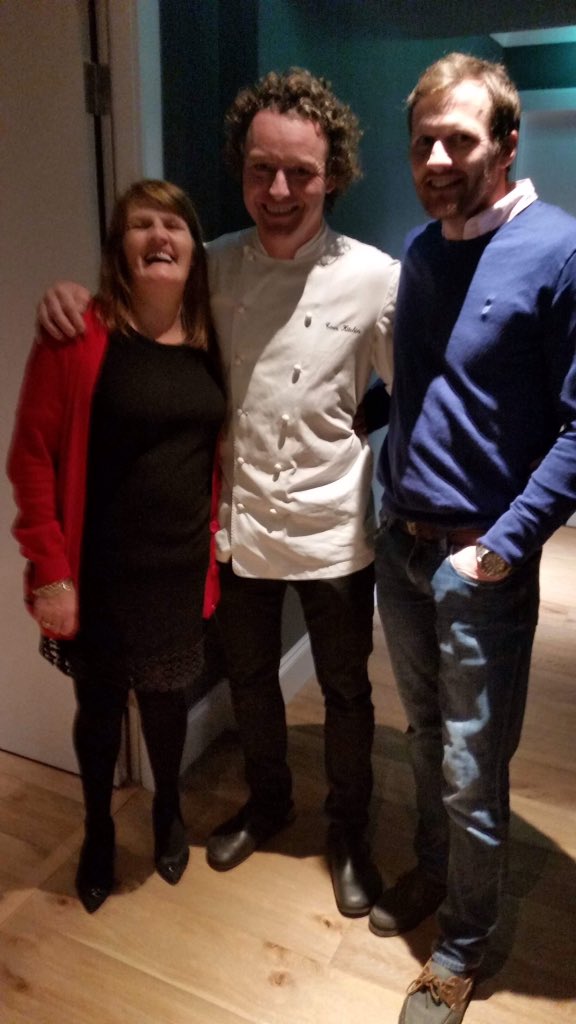 Thank you to <a href="/TomKitchin/">Tom Kitchin</a> and all his staff for the welcome we got at the opening of the bonnie badger at Gullane  it was great to see all round the place see you all soon