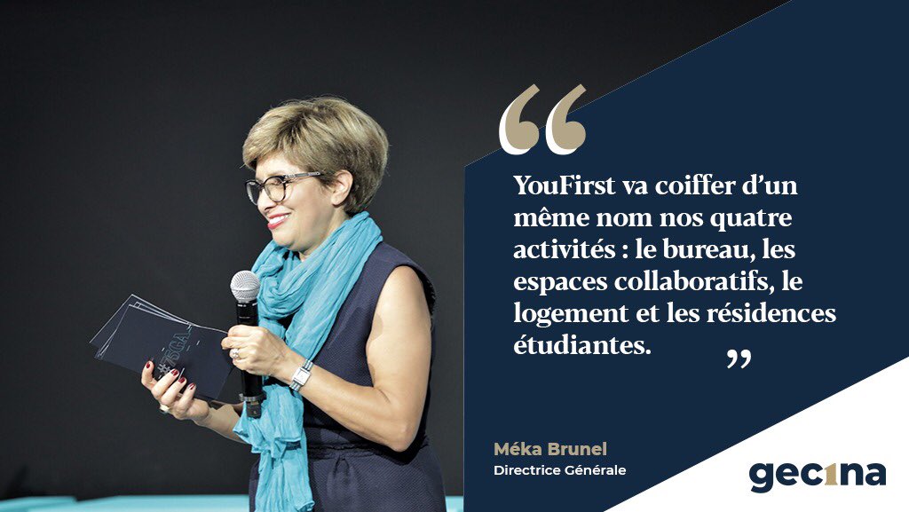Gecina's tweet photo. Notre objectif, c’est qu’un étudiant qui aura connu YouFirst #campus ait envie, après ses études, de travailler dans un espace YouFirst #bureau ou YouFirst #collaborative. cc @Youf1rst_ #75GA https://t.co/pL2aj8ydU3