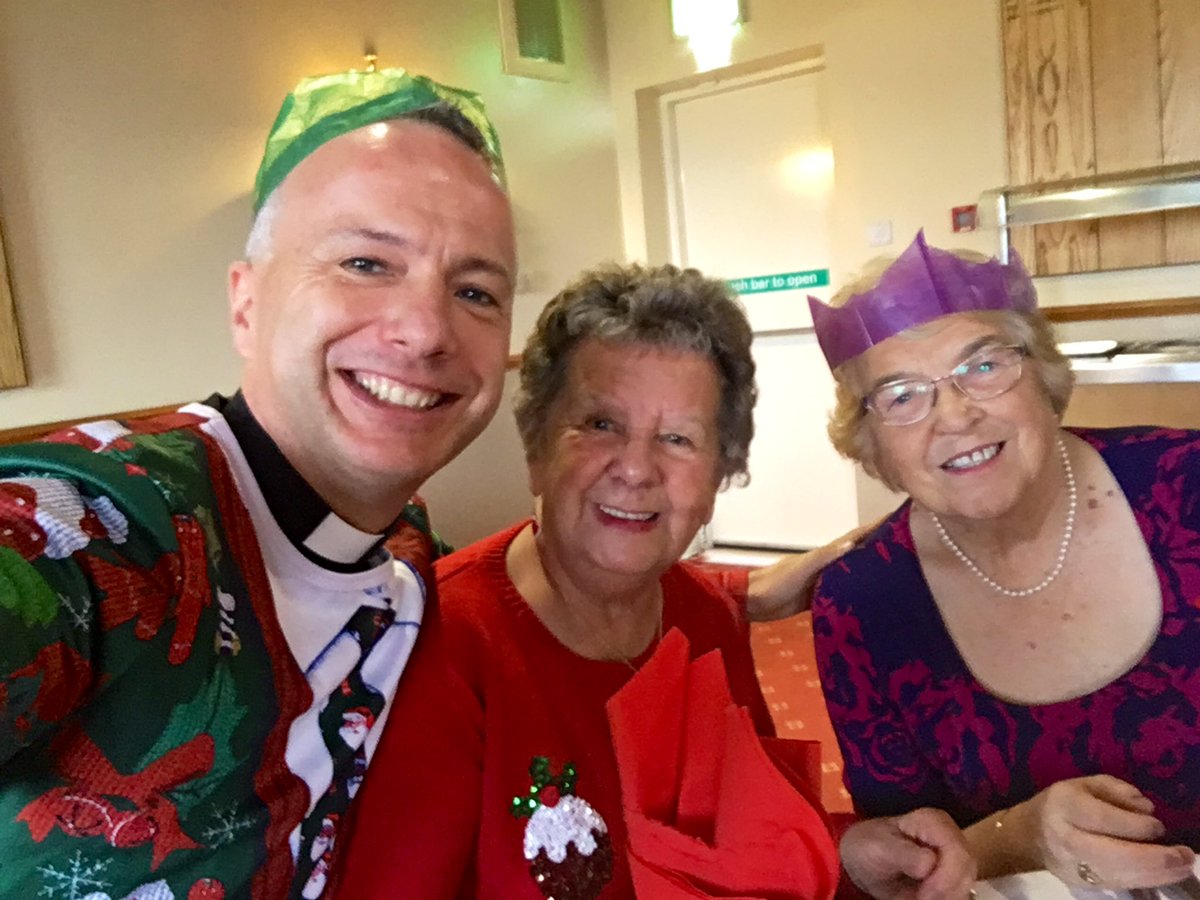 MarkUmpl's tweet photo. My first #Christmas lunch today with St Paul’s Church @MothersUnion at #HangingHeaton Golf Club.. lovely food and company #thanks #IPredictADiet https://t.co/gz91aZzMH4
