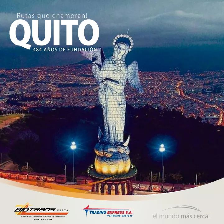 BidtransEcuador's tweet photo. #Quito, Cultura, progreso y futuro. Una ciudad emblema de Latinoamérica! Felicidades en tus fiestas #CaritadeDios!! ¡Viva Quito!
📦📦Fácil Rápido y Confiable! #YoImporto con #Bidtrans y #TradingExpress #Elmundomáscerca https://t.co/RipWBnRRIb https://t.co/yvNnE5DDWm