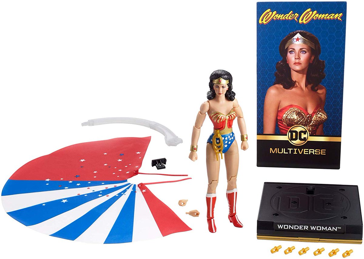 therockfather's tweet photo. It's been hard-to-find, but @EntEarth has the DC Multiverse @RealLyndaCarter #WonderWoman figure in-stock! I'm highlighting it as a late #HolidayWishGuide Pick! https://t.co/jjF8d36bFj https://t.co/gt6OL44eCI