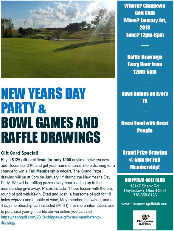 We are excited to share this huge holiday special for you and your loved ones! For more info check out the link below. neohgolf.com/2019-chippewa-… #Golf #chippewagolfclub #golfspecials
