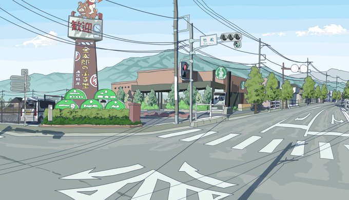 神奈川・南足柄の交差点描きました(何故) 