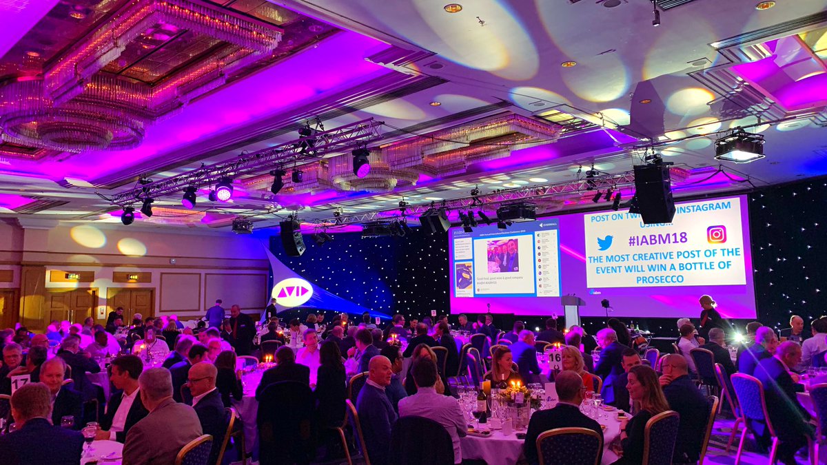 michaelharrit's tweet photo. Getting ready for the IABM Award Show #IABM18 https://t.co/1gR19CN3ug