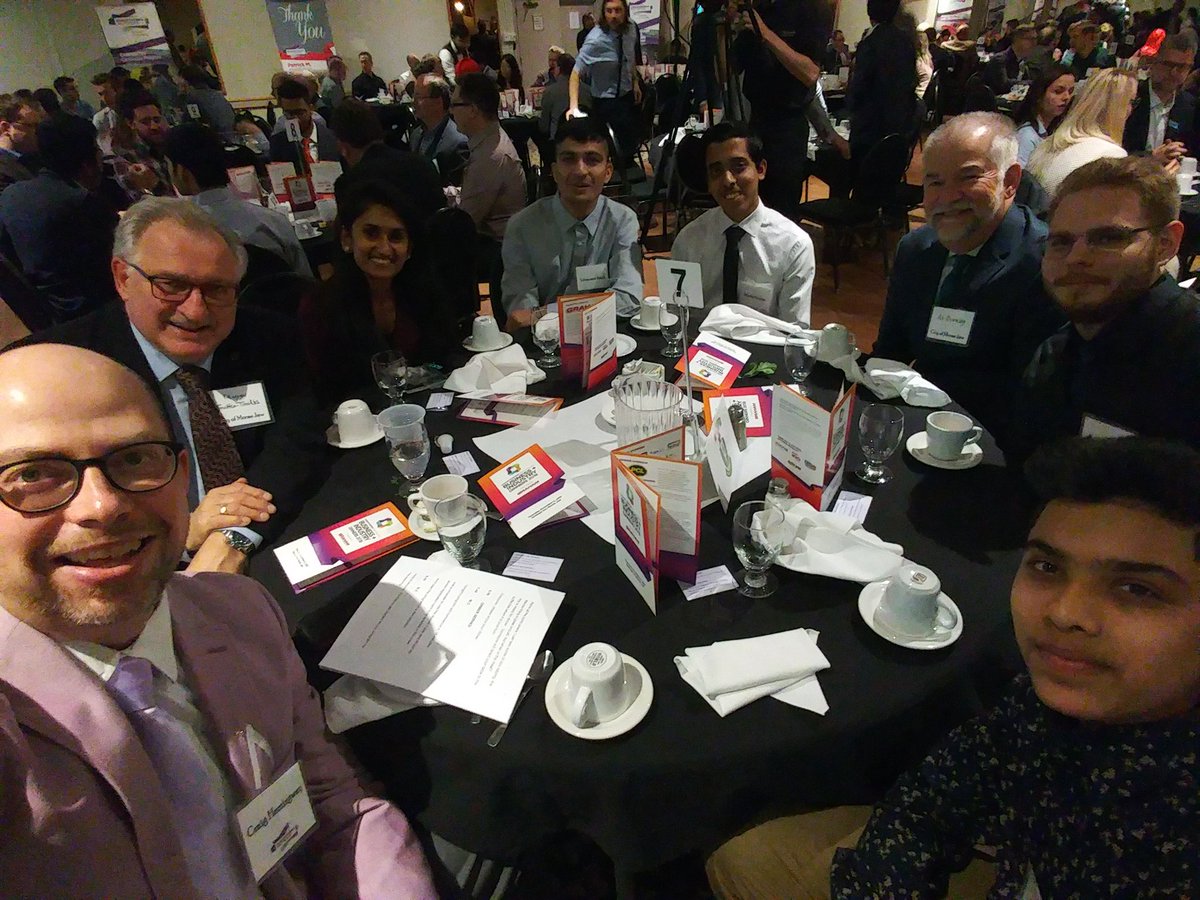 cshemingway's tweet photo. Table #7 check in #saskpolytechdinners @SaskPolytech #CityMJ https://t.co/S41yydmlMI