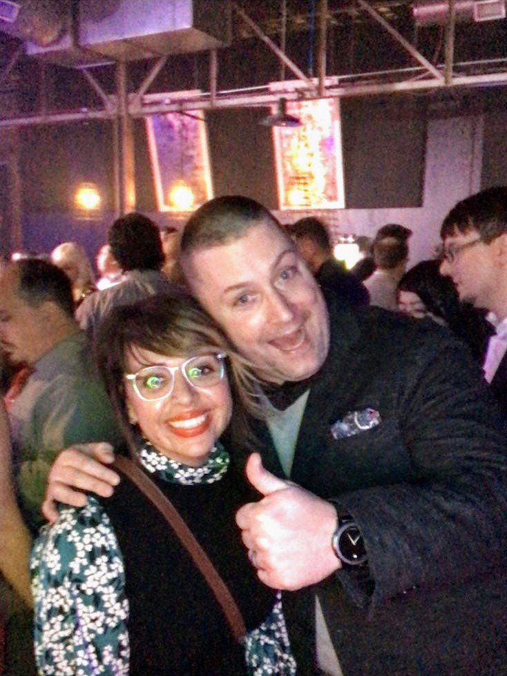 ericcoffey23's tweet photo. Great night at the #DellNashBash with my beautiful wife & my @DellNashville family! @dell #Iwork4Dell https://t.co/4VcJIqyR5G