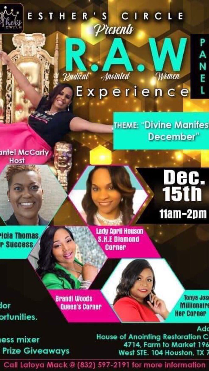rawpanel's tweet image. LADIES! Come and see what all the buzz is in Houston! Come Experience The R.A.W. Panel! Like, share &amp;amp; Tag please!!