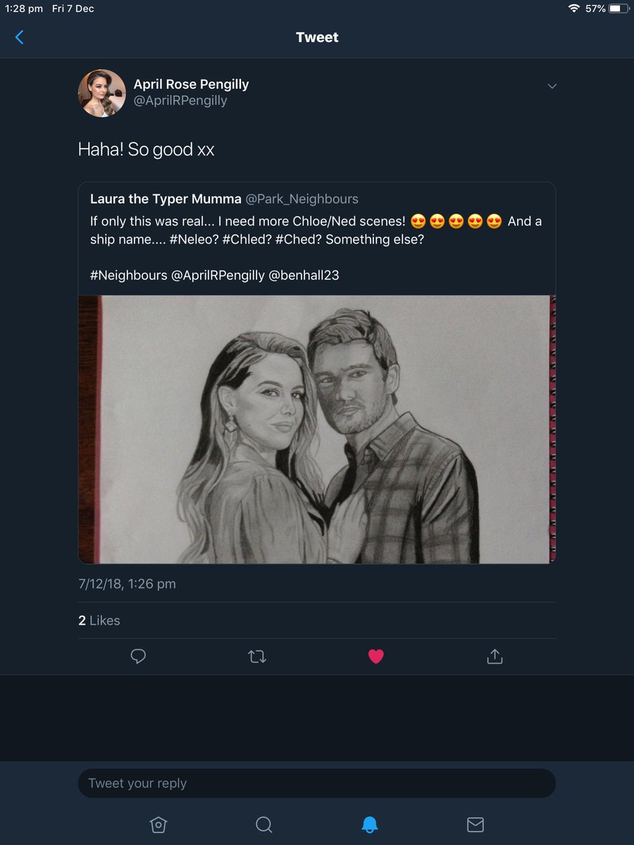 Park_Neighbours's tweet photo. Well, she clearly loves it... πππ (not complaining at all!) #Chlowardo #Neighbours @AprilRPengilly https://t.co/jRBmOtvhFL