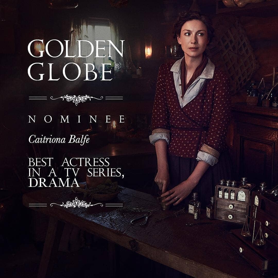 teachercharra's tweet photo. Enhorabuena a @caitrionabalfe por su nominación como mejor actriz de serie dramática de televisión a los #GlobosdeOro. Cuarta nominación, ya va siendo hora que lo gane ¿verdad?🏆
Foto #Starz #Instagram #Outlander #OutlanderActors #clannspainnteachoutlander @OutlanderStarz @Starz https://t.co/e7fXJyLCPk