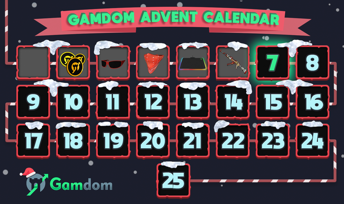 gamdom's tweet photo. 🎄 Gamdom Advent Calendar - DAY 7 🎄

🗓️ Each day, a new tweet will be posted. After 24 hours, random retweet(s) will be chosen and awarded with the secret prize hidden behind each window.

🎁 DAY 7 PRIZE 🎁
✅ Retweet &amp; follow us to enter!

Winner &amp; prize announced in 24 hours! https://t.co/hXvnYD6p69