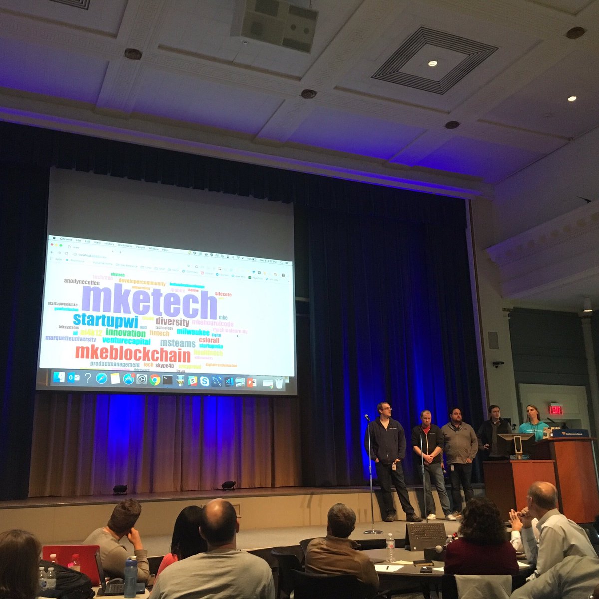 dmhart13's tweet photo. Had fun participating in an AI hackathon on a team that was analyzing Twitter data across cities comparing intents and sentiments to determine trends #MKETech #WorkAtNM #WomenInTech https://t.co/0sd8FkpWdz