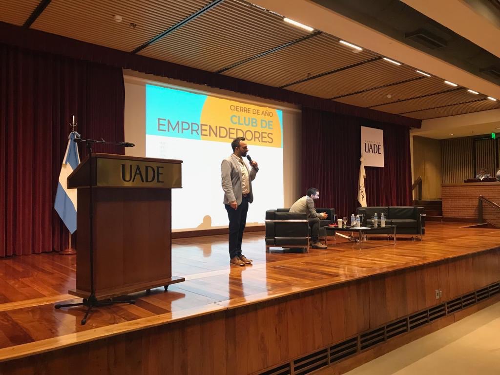 UADEoficial's tweet photo. Ya empezó el cierre de año del #ClubDeEmprendedores UADE y la inauguración del UADE #CoWork. Sumate al #streaming: https://t.co/dBgWpETIHg #UADEemprende https://t.co/B2UEL5JUHX