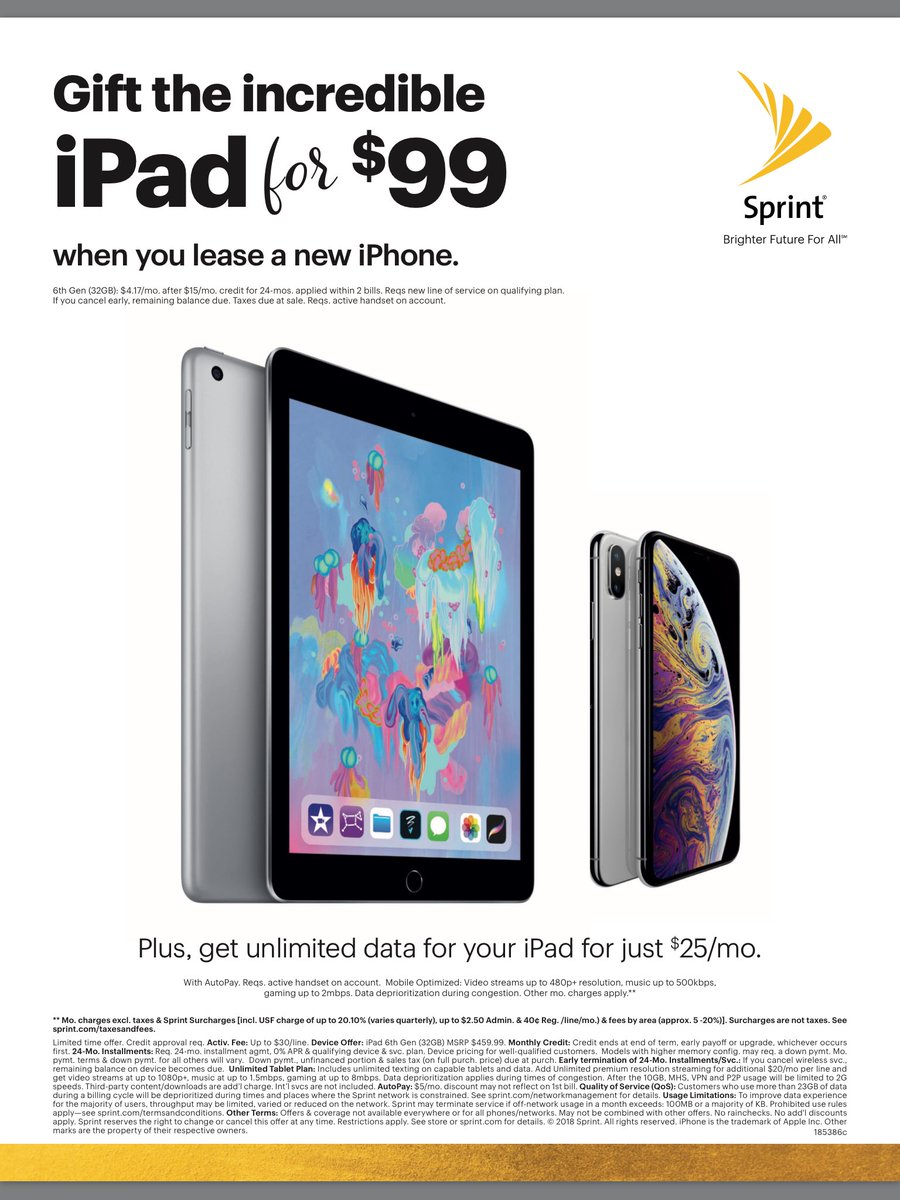 Sprint (@soceanside1) on Twitter photo Looking for the perfect gift this holiday season? Swing on by and check out some of our great #deals at your local #Sprint store. Pair the 6th gen. iPad with your favorite iOS devices or as a gift for just $99! #ExpertsChoice #Oceanside #SanDiego <a href="/DannyIsho/">Danny Isho</a> <a href="/KristianAllos/">Kristian Allos</a> Looking for the perfect gift this holiday season? Swing on by and check out some of our great #deals at your local #Sprint store. Pair the 6th gen. iPad with your favorite iOS devices or as a gift for just $99! #ExpertsChoice #Oceanside #SanDiego <a href="/DannyIsho/">Danny Isho</a> <a href="/KristianAllos/">Kristian Allos</a>