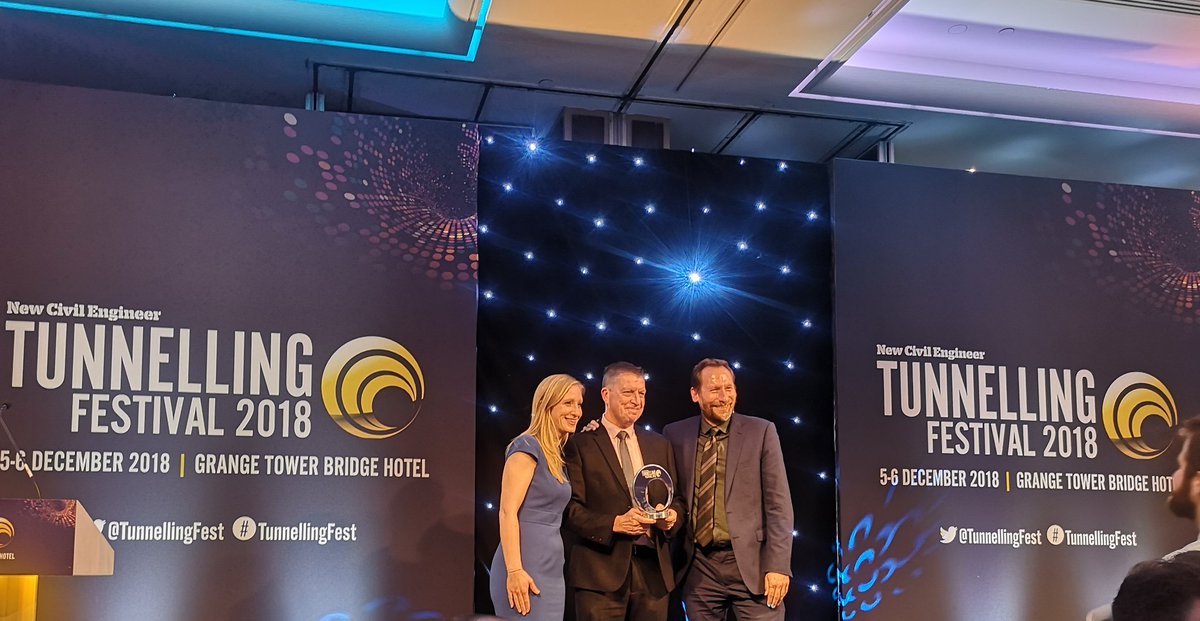 Massive congratulations to Dave Harold from LBA. Winner <a href="/TunnellingFest/">Tunnelling Festival</a> #tunnellingfest Outstanding Contribution to the Industry!!!!