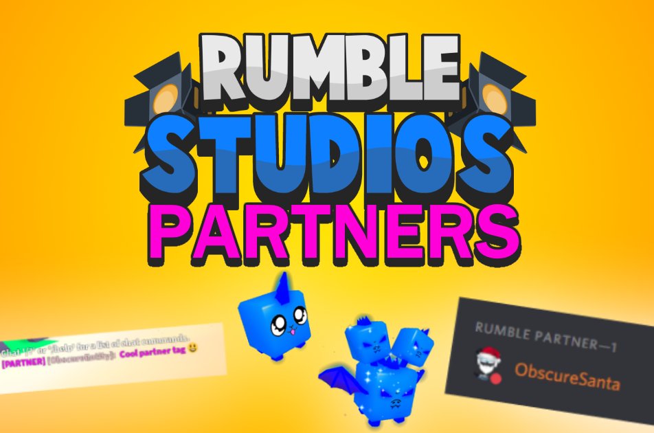 Isaacrblx Ar Twitter We Re Opening Our Rumble Studios Partner