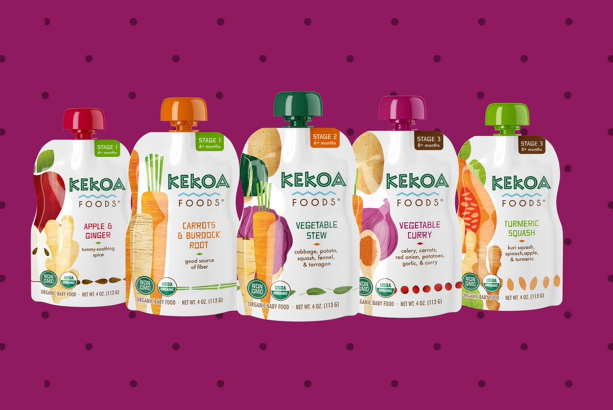 Kekoa Foods is pioneering culinary combinations for babies with herbs, roots, and spices not typically found in American baby food. Carrots + burdock root, anyone? Preorder online at KekoaFoods.com. #bravebabiesboldparents #kekoafoods #parenting #babyfood #freerangekids