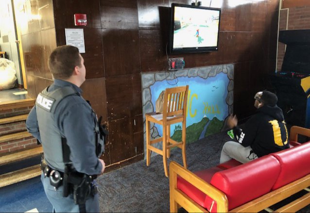 UPDAlfredState's tweet photo. Here are a few pictures from Officer Crouch's "Drunken" Mario Kart Event in R/C Hall! #UPDintheCommunity #UPDAlfredState https://t.co/oDqQCUj0rc