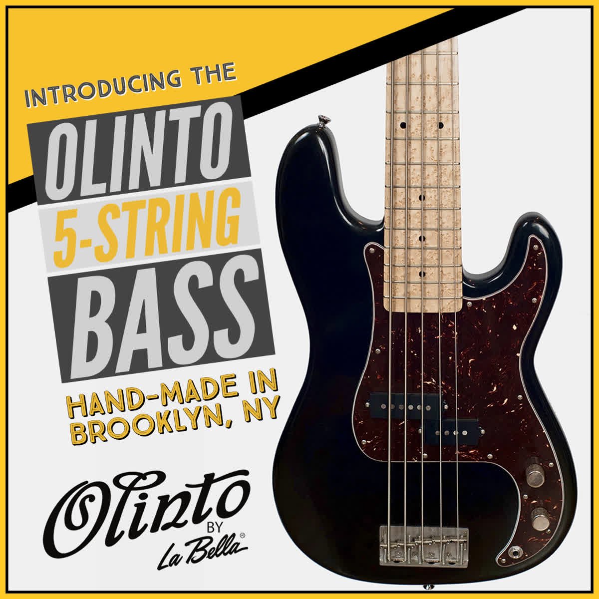 BassMusicianMag's tweet photo. Introducing the Olinto 5-String Bass by @LaBellaStrings [Hand-Made in Brooklyn]

🔥VIEW BASS >>> https://t.co/FurjGg4ZWj

#labella #labellastrings #labellabassstrings #labellabass #bassstrings #bassmusicianmag #bassmusician #bassguitar #electricbass https://t.co/X8J0L4edqp