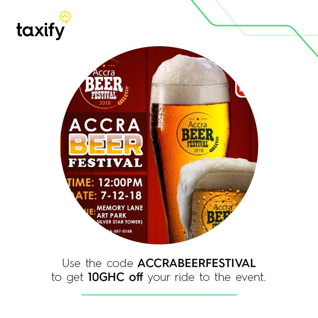 superstarpapa's tweet image. No car? You can still ride in comfort to Accra Beer Festival 2018 at Memory Park Lane - Airport City, Accra Gh. ❤️👌✌️