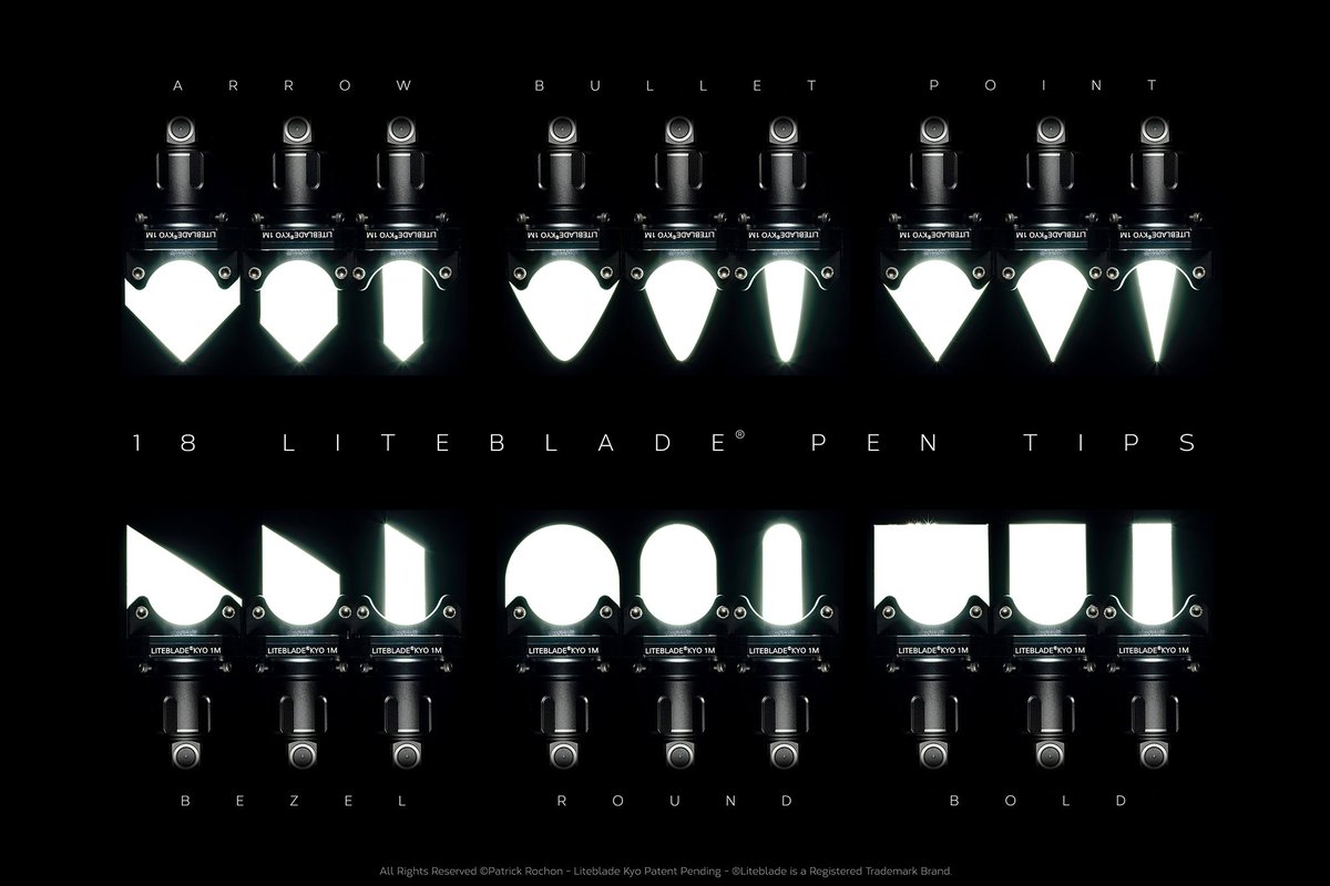 liteblades's tweet photo. #Lightpainting is refining… The #litebladepentips are here. 
Tools designed for light calligraphy, light graffiti, writing, drawing, or simply to make fine lines. #pentips #liteblade #lighttools #lightblading #lightgraff #callight #calilight 
See this: https://t.co/mAiSJh5ky6 https://t.co/p94Mlejxhl