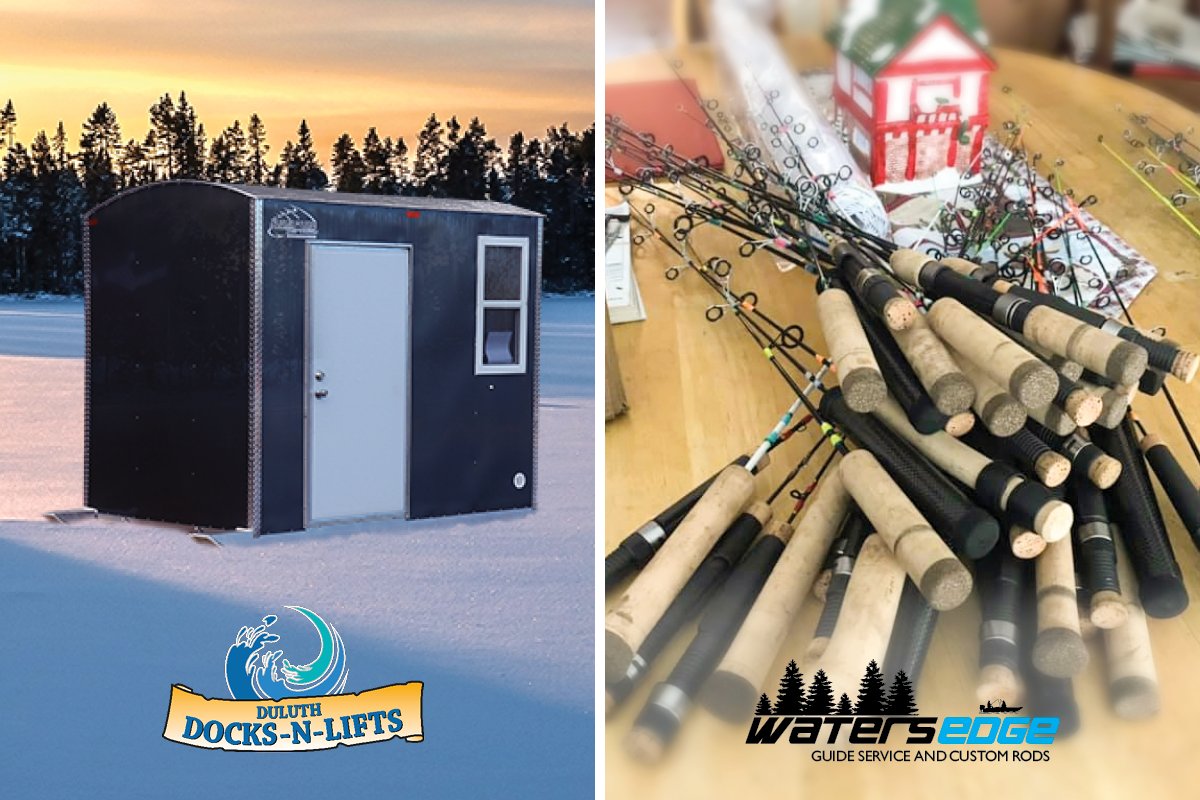 outtheread's tweet photo. What sounds better than fishing in a new ice house with a custom rod? ...yeah, we can't think of anything either.
If you plan to attend this weekend's Arrowhead Ice Fishing &amp; Winter Show, visit our friends Duluth Docks-N-Lifts and Waters Edge Guide Service &amp; Custom Built Rods! https://t.co/51ljM72eDy