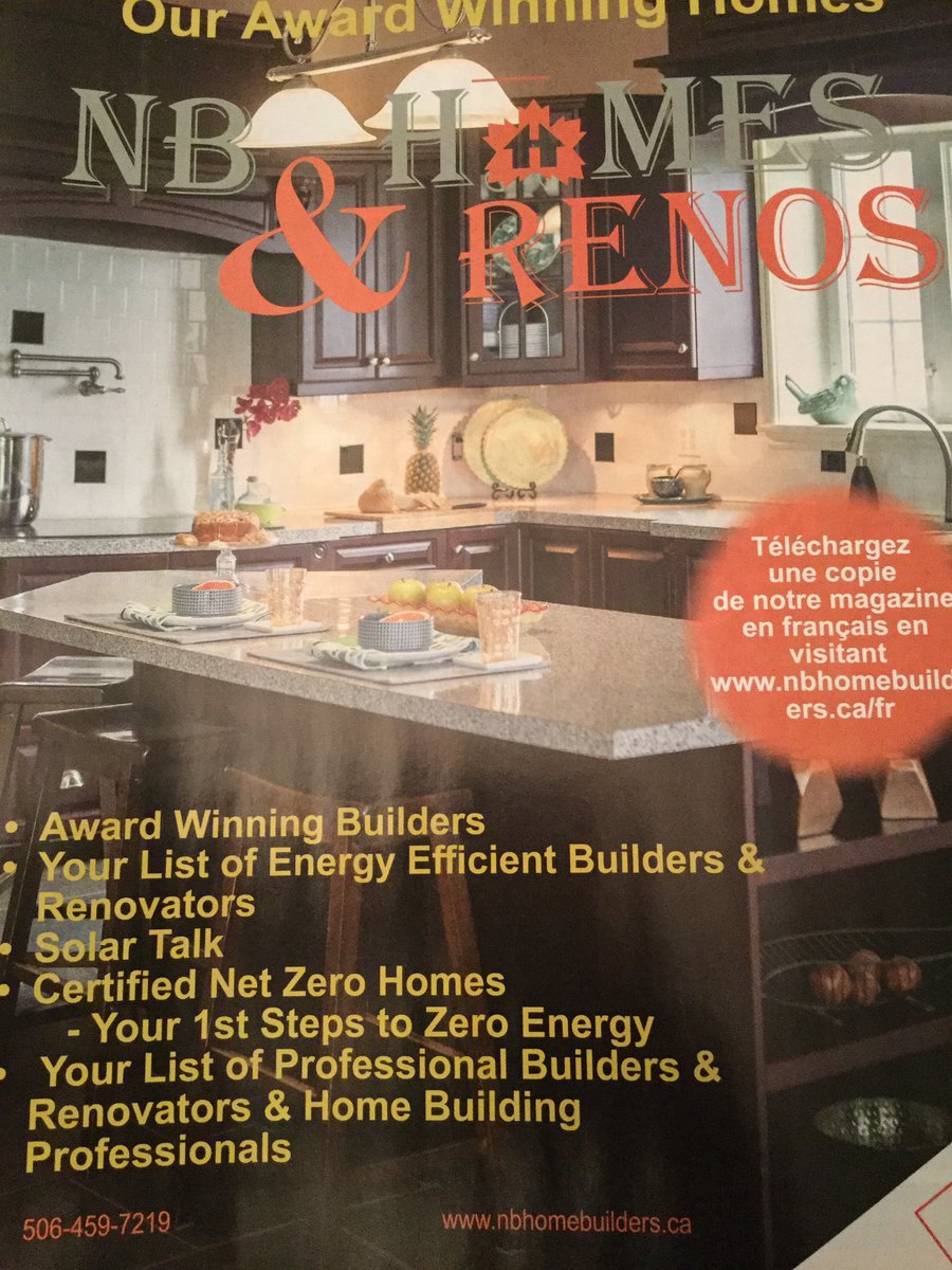 cgreenedesign's tweet photo. An honour to have our work once again featured on the cover of NB Homes and Renos magazine put out by @CHBA_NB. We did the staging and set placement for the photo shoot. https://t.co/XM1R9j6Q9Y