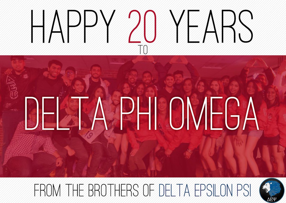 Happy 20 Years to the Destined Ladies of Delta Phi Omega! We can't wait to work together in the future! #napaunity #houstonlove