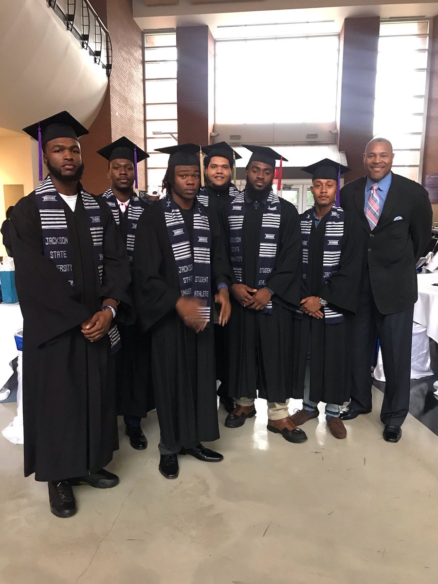 Not just football players, student athletes, so proud of these guys!#JSUGraduates #JSUTigers #JSUAlums