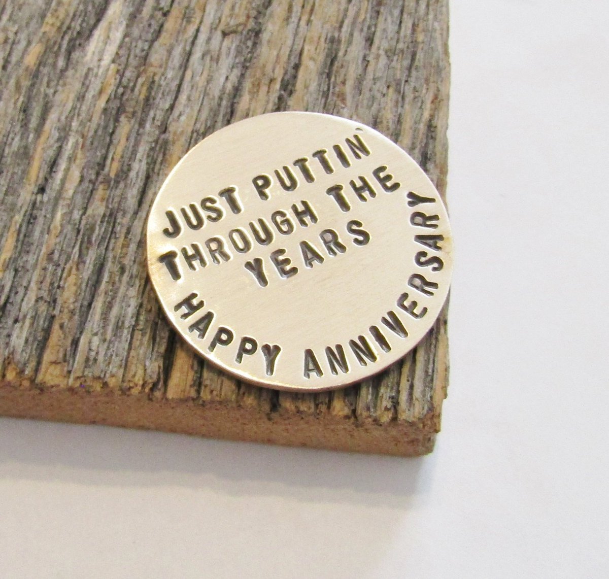 Just Puttin' Through The Years - Personalized Golf Ball Marker tuppu.net/4eac180f #Shopify #CandTCustomLures #AnniversaryForHer