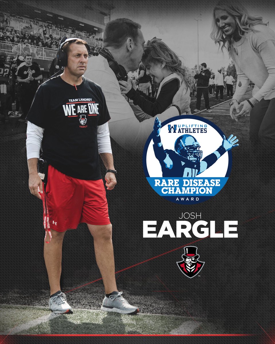 Josh Eargle honored as the <a href="/UpliftingAth/">Uplifting Athletes</a>'s Rare Disease Champion as part of his on-going efforts to fight for a breakthrough for Landrey and research on the CSNK2B gene. 

STORY: bit.ly/2RFogae

#ForTheLoveOfLandrey